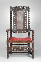 Fåtölj, ca 1680 (valnöt)