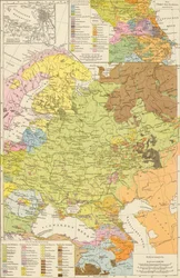 Andree, Richard. Volkerkarte från Ryssland. 1881 A
