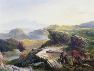 Trähuggarna (olja på duk)