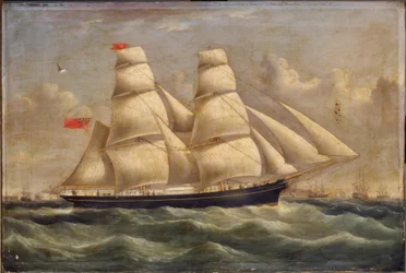 En Brigantine utanför Portsmouth