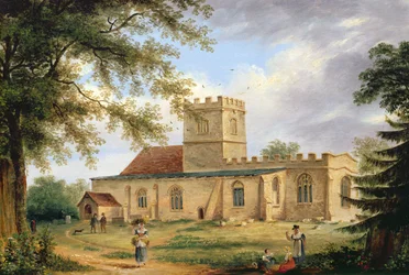 Whittlesford Church (olja)