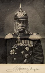 Vilhelm I 1797-1888, kung av Preussen och tysk kejsare, vid 90 års ålder, 1887.