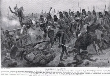 Slaget vid Salamanca, illustration från 