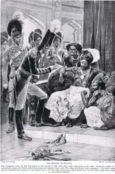 Britterna på Ceylon, illustration från 
