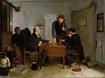 Kortspelarna, 1846