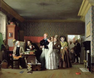 Sjömannens bröllop, 1852 (olja på tyg)