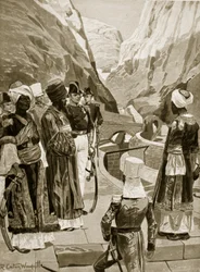 Britterna tar Aden i besittning, 1879, illustration från 