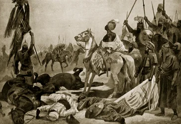 Hyder Ali i Conjeveram, 1780, illustration från 