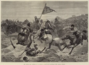 Det afghanska kriget, konflikten mellan 1:a Punjaub-kavalleriet och 15:e husarerna med afghanskt kavalleri