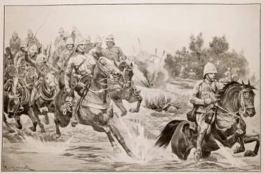 Det stora framsteg: Royal Horse Artillery (Cavalry Division) Crossing the Vaal