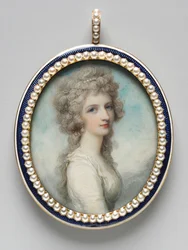 Porträtt av Mary Frances Fanny Swinburne, ca. 1786.