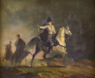Jarlen av Ancram monterad på en laddare, ca 1773 (olja på duk)