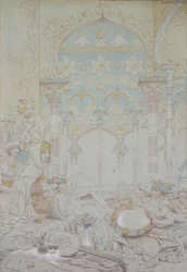 Fantasi i ett egyptiskt harem, 1865