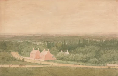 Landskap med stugor, Broadmoor