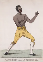 A Striking View of Richmond, publicerad 1810 (färgad etsning)