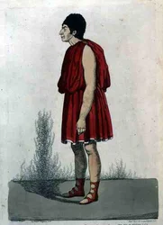 Mr Kean som Lucius Junius i "Brutus", pub. av Thomas McLean