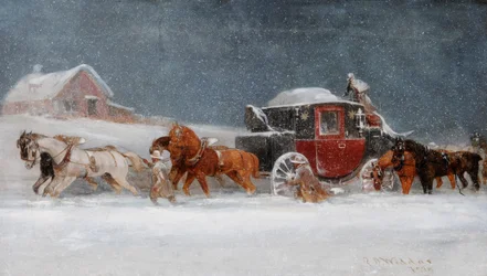 Coach i snöstorm