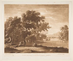 Landskap med figurer, 1774.