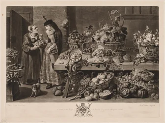 De fyra marknaderna: Fruktmarknaden, 1775.