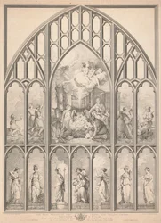The West Window of the Chapel, New College Oxford: