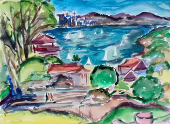 San Francisco Bay från Tiburon, 2018