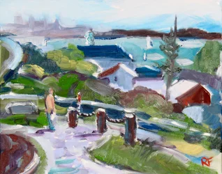 San Francisco Bay från Tiburon, 2020