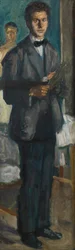 Självporträtt med palett, 1906-1907.