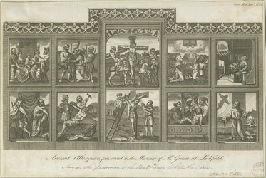 Lichfield - Ancient Altar-Piece: gravyr, nd [c 1785] (tryck)