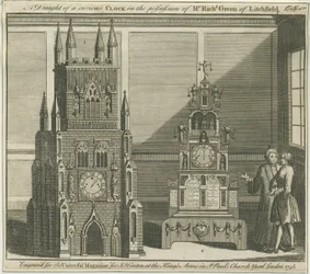 Lichfield - Musikalisk altarklocka: gravyr