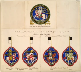 Tempelriddarnas sigill från 1180, 1203, 1224, 1234, 1845