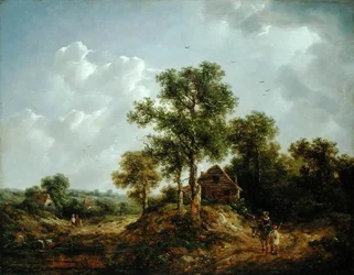 Nära Sevenoaks, Kent (olja på duk)