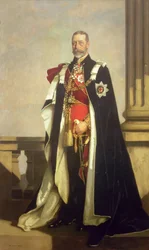 Porträtt av Hans Majestät George V (1865-1936)