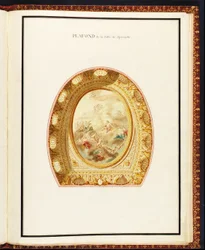 Auditoriets tak, från Samling av ritningar av Petit Trianon av Richard Mique (1728-94)
