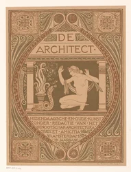 Omslagsdesign för: De Architect, 1911