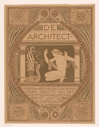 Omslagsdesign för: De Architect, 1911
