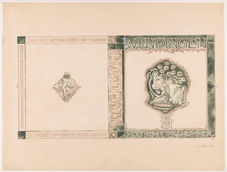 Omslagsdesign för: Wendingen, Träsnidningsnummer, 1919