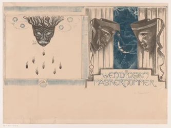 Omslagsdesign för: Twists, Mask Number, 1920