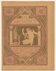 Omslagsdesign för: De Architect, 1911