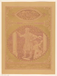 Omslagsdesign för: De Architect, 1911