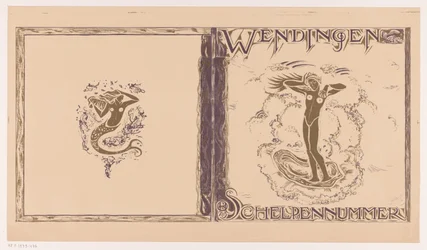 Omslagsdesign för: Wendingen, Skalnummer, 1923