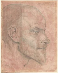 Porträtt av Jack. Jongert, från sidan