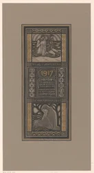 Välgörenhetskalender för 1917 Det är redan förväntan eller minne: Benevolence Calendar till förmån för cancerinstituten i Rotterdam och Amsterdam (titel på objekt)