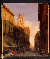 Utsikt över Prince Maffeis palats, Verona