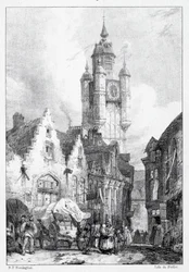 Bergues: Marknadstornet, 1824.