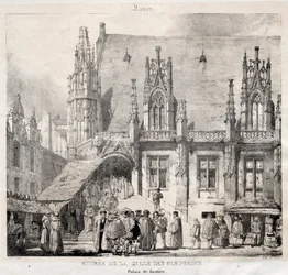 Rouen: Ingång till Salle des Pas Perdus, Justitiepalatset