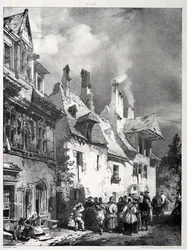 Gata i utkanten av Besançon, Frankrike, 1827.