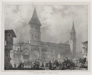 Pittoreska och romantiska resor i det antika Frankrike, Franche-Comté: Tournus Abbey Church