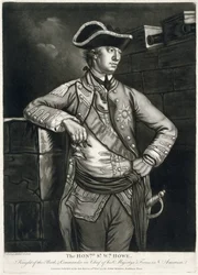 The Honble. Sr Wm. Howe, riddare av badet och överbefälhavare för hans majestäts styrkor i Amerika