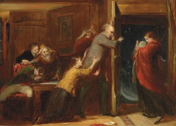 Skiss till "Den utstötte", 1851