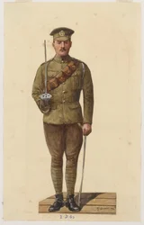 En soldat från 2nd Dragoon Guards